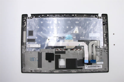 Lenovo ThinkPad T490s Keyboard Palmrest Top Cover German Black Backlit 02HM214