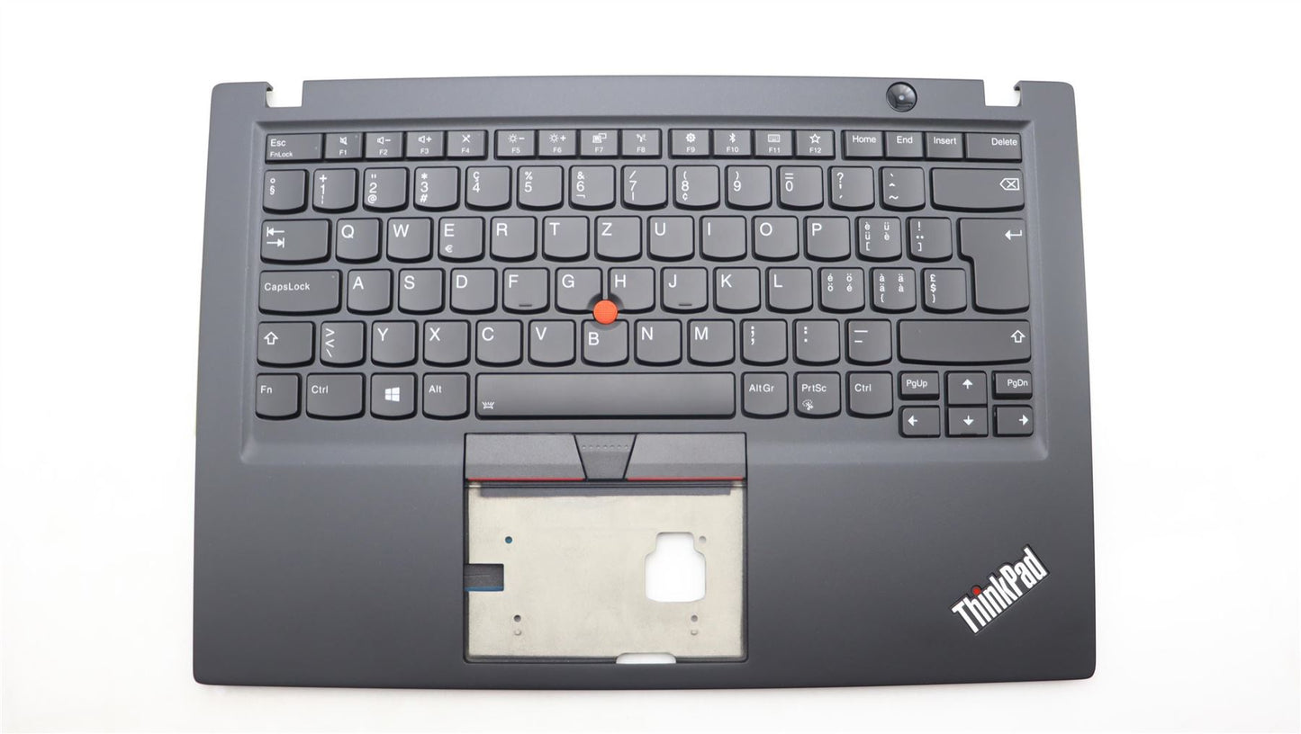 Lenovo ThinkPad T495s Keyboard Palmrest Top Cover Switzerland Black 5M11A08763