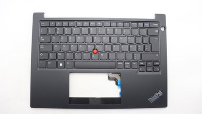 Lenovo ThinkPad E14 Gen 5 Keyboard Palmrest Top Cover Belgian Black 5M11L92243