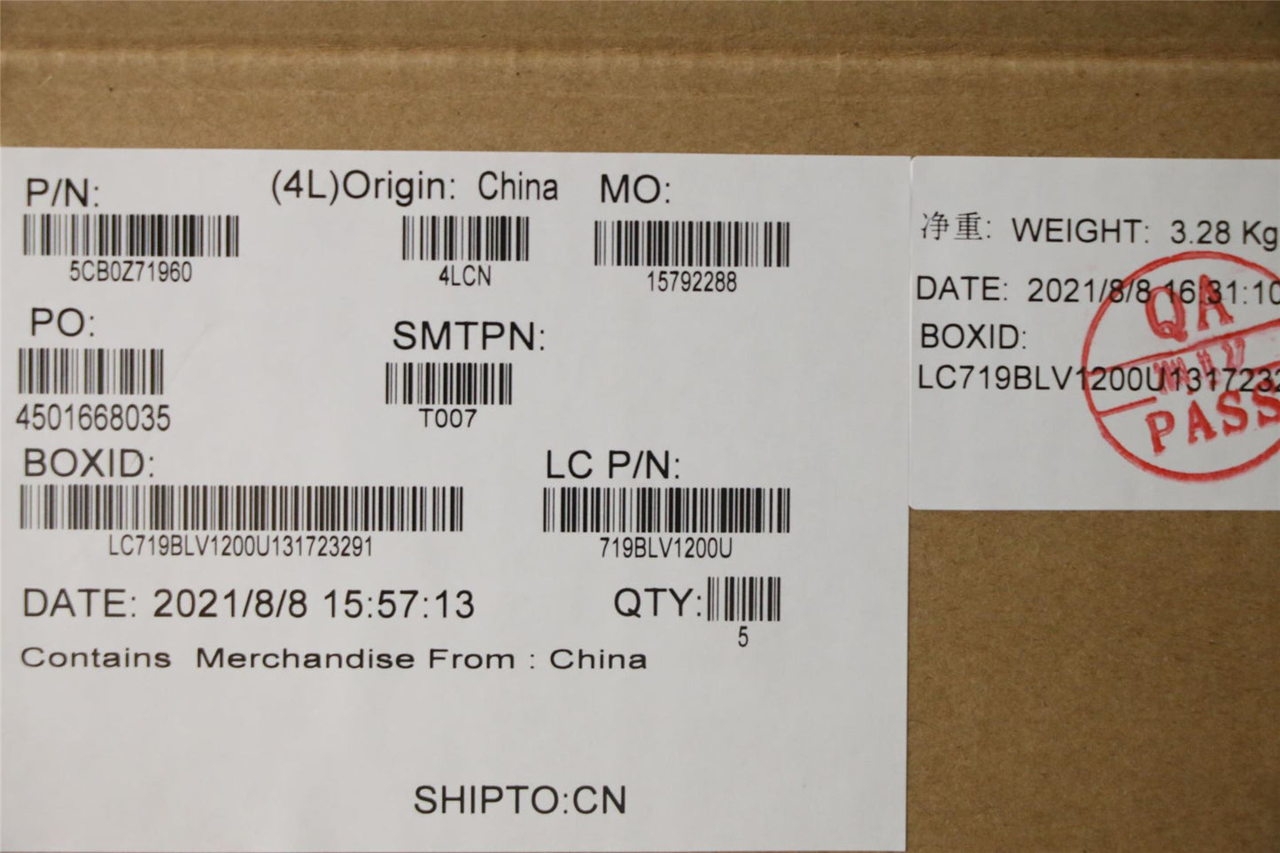 Lenovo UpperCaseASM B 82BC BL WH TC 5CB0Z71960