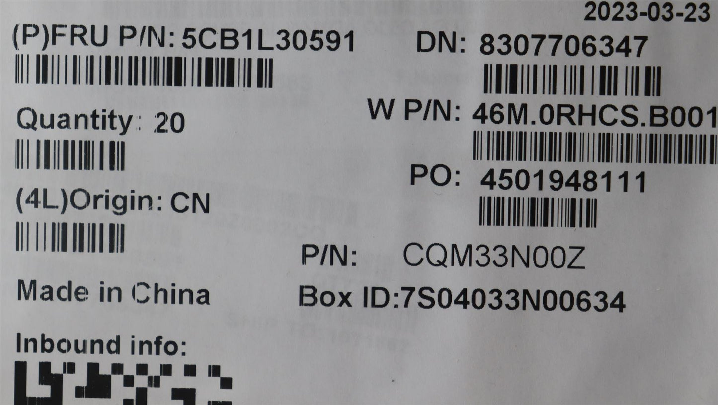 Lenovo LCD Cover W 82Y0 AL ARGY OLED 5CB1L30591
