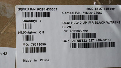 Lenovo IdeaPad 3 15IAH7 Palmrest Cover Touchpad Keyboard Slovenian 5CB1H30553