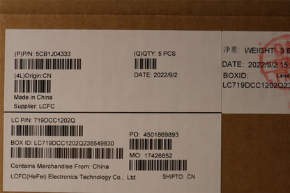 Lenovo Upper Case ASM_POR L82TF RGBSG 5CB1J04333