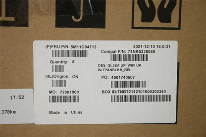 Lenovo Chromebook 300e 3 Keyboard Palmrest Top Cover Belgian Black 5M11C94713