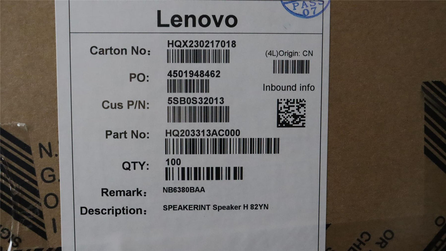 Lenovo Yoga 7 16IRL8 7 16ARP8 Speaker Speakers 5SB0S32013