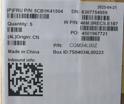 Lenovo Upper Case ASM_NORDIC W82XX SB 5CB1K41504