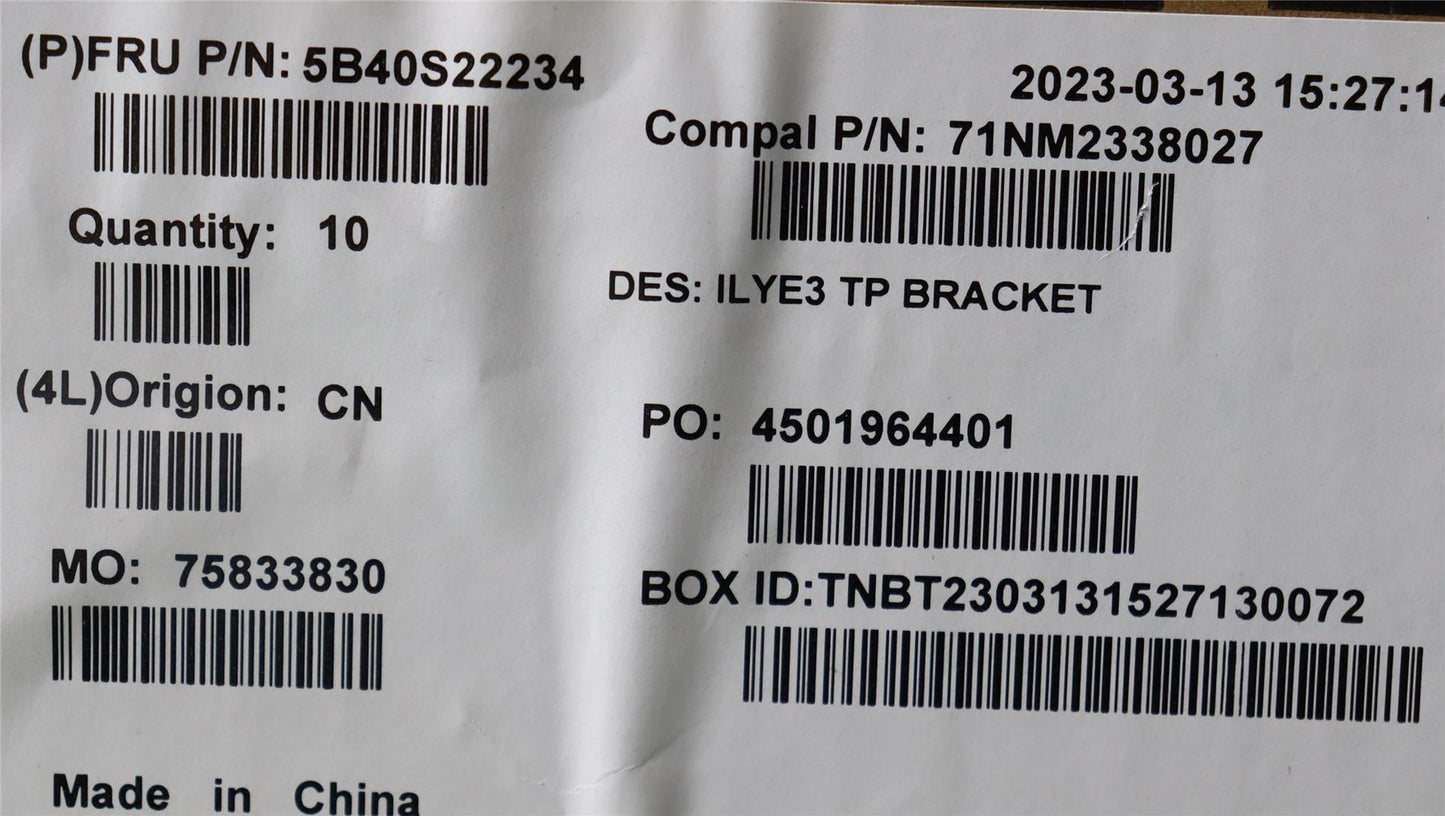 Lenovo 5B40S22234 TP Bracket C 82YA