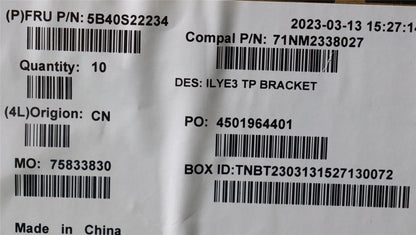 Lenovo 5B40S22234 TP Bracket C 82YA