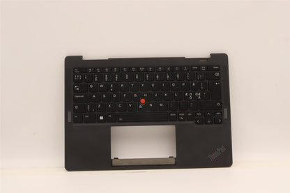 Lenovo ThinkPad X13s Keyboard Palmrest Top Cover Nordic Black 5M11J12820