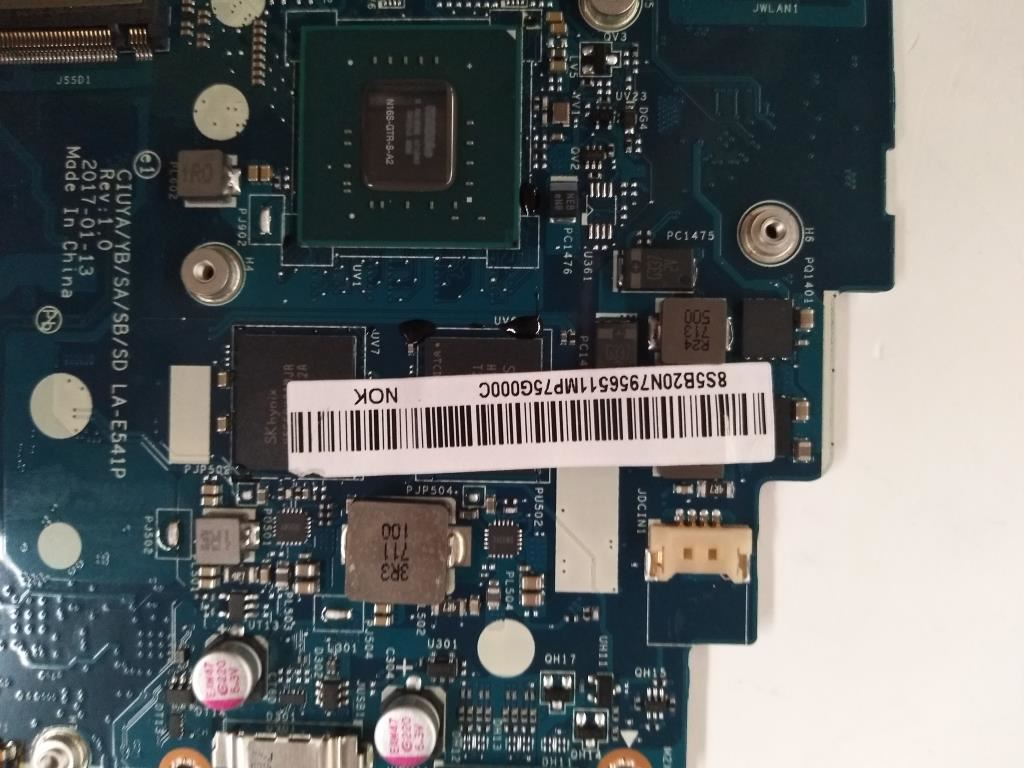 Lenovo 5B20N79565 MB C 80X5 NOK I5-7200 GTR NBL