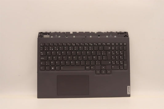 Lenovo 5 16ARH7H Palmrest Cover Touchpad Keyboard Belgian Storm Grey 5CB1H71042