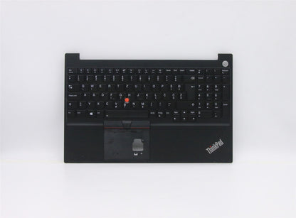 Lenovo ThinkPad E15 2 Tastatur-Handballenauflage-Oberabdeckung UK Schwarz mit Hintergrundbeleuchtung 5M10W64634