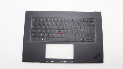 Lenovo ThinkPad Z16 Gen 1 Keyboard Palmrest Top Cover UK Black 5M11J13376