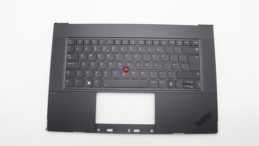 Lenovo ThinkPad Z16 Gen 1 Keyboard Palmrest Top Cover UK Black 5M11J13376