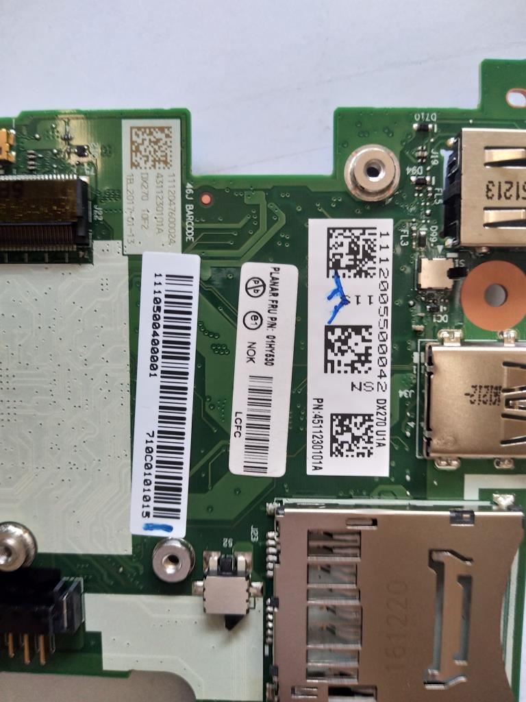Lenovo ThinkPad X270 Motherboard Mainboard 02DL614