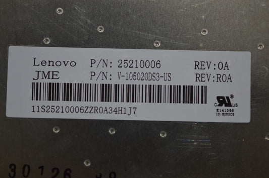 Lenovo JME A4W9 84KEY Blueblack KBD W8 US English Keyboard 25210006