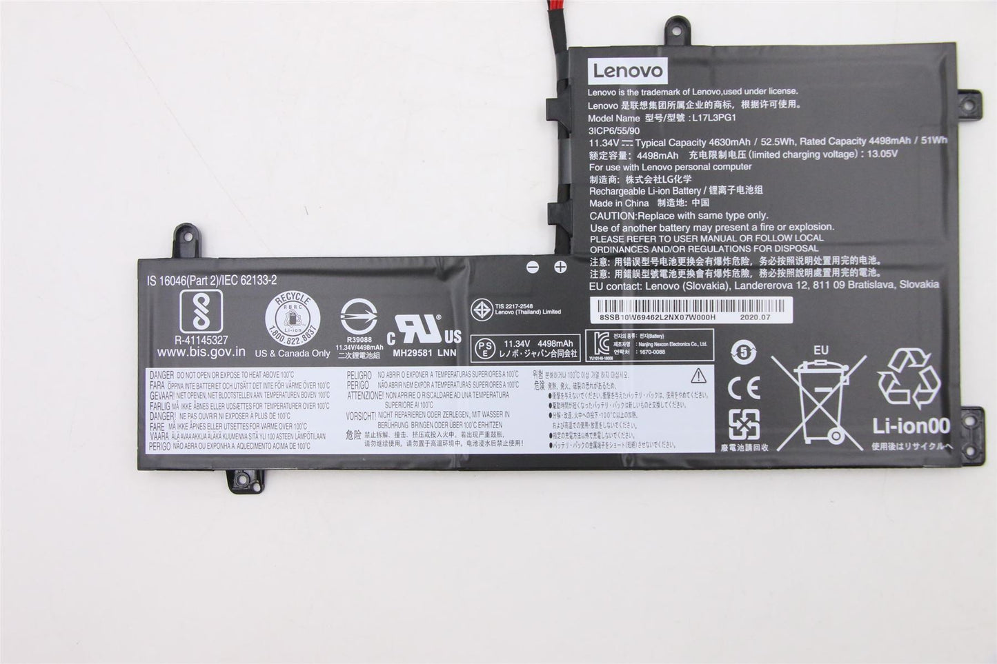 Lenovo Legion Y540-17IRH-PG0 Akku 11,25 V 52,5 W 5B10W69449