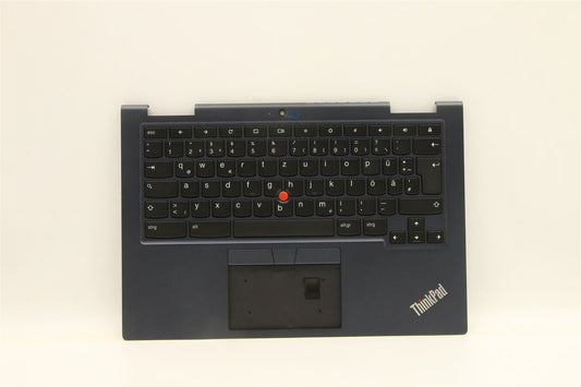 Lenovo ThinkPad C13 Gen 1 Keyboard Palmrest Top Cover German Black 5M11A36952