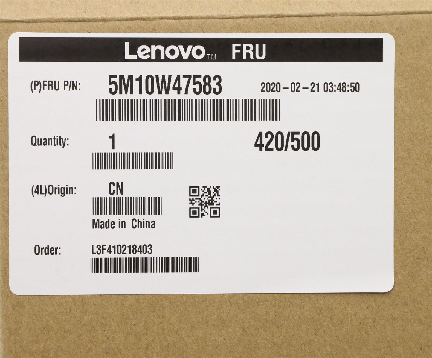 Lenovo ThinkPad T480s Palmrest Top Cover Housing Black 5M10W47583