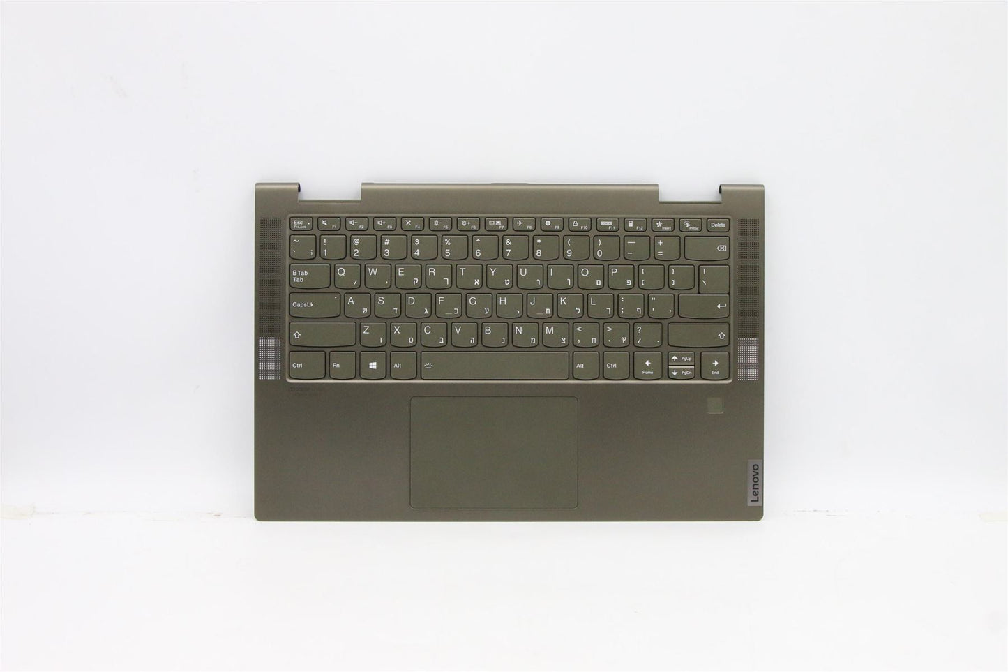 Lenovo Yoga 7-14ITL5 Keyboard Palmrest Top Cover Hebrew Dark Moss 5CB1A08857