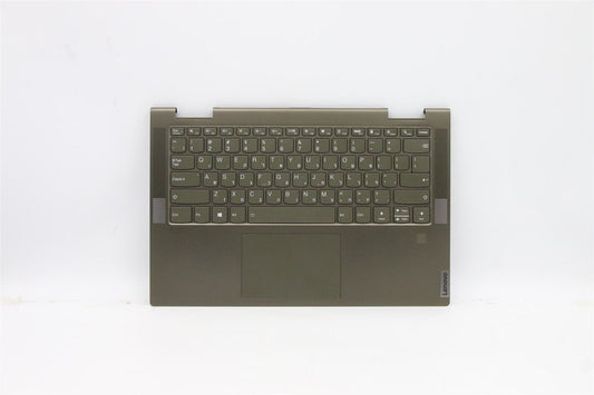 Lenovo Yoga 7-14ITL5 Keyboard Palmrest Top Cover Hebrew Dark Moss 5CB1A08857