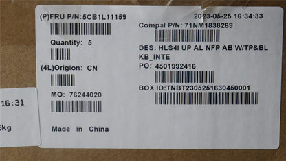 Lenovo COVER UpCase_EUROENG C82XD NFP AB BL AL 5CB1L11159