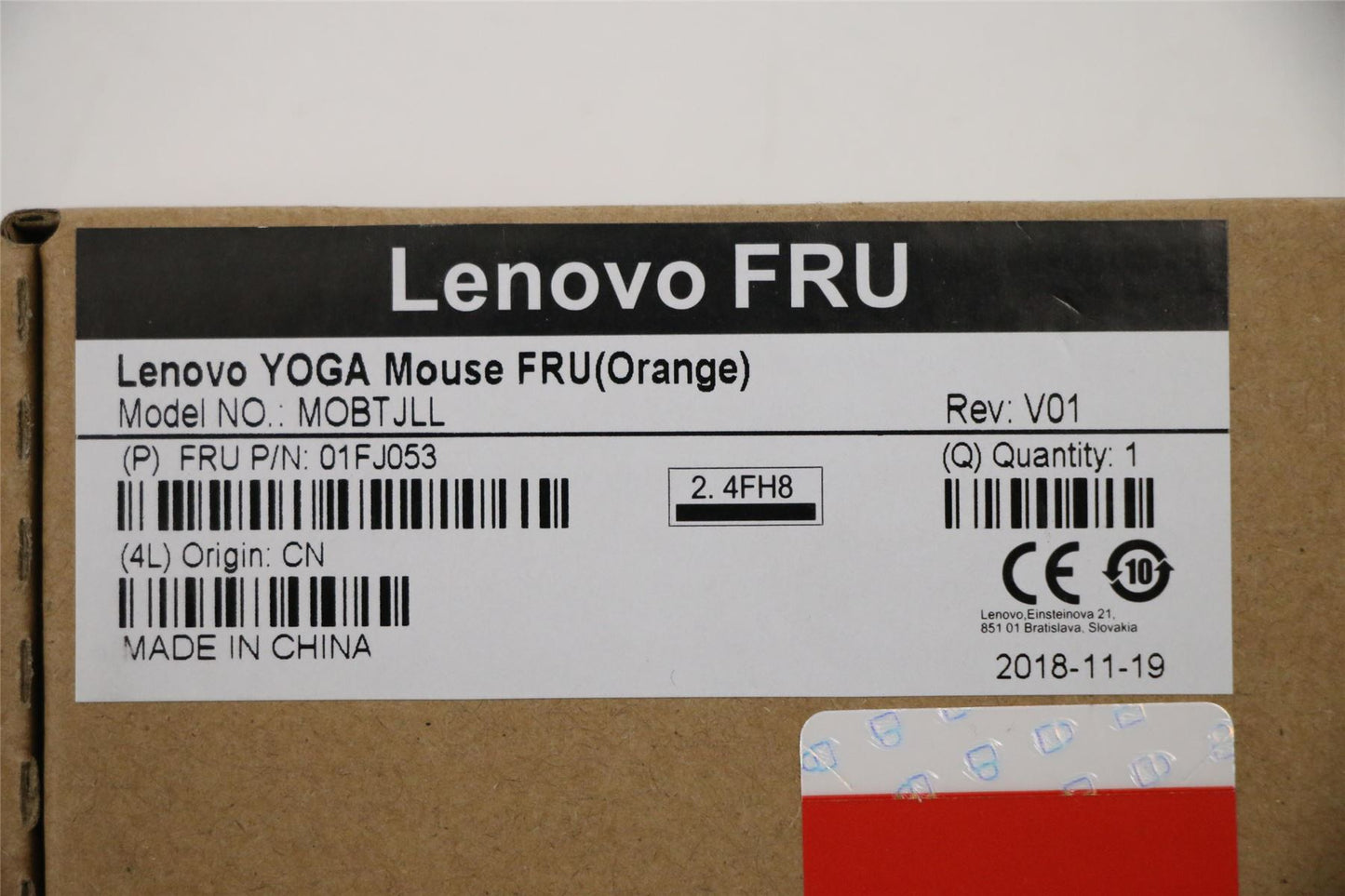 Lenovo Lenovo YOGA Mouse FRU(Orange) 01FJ053