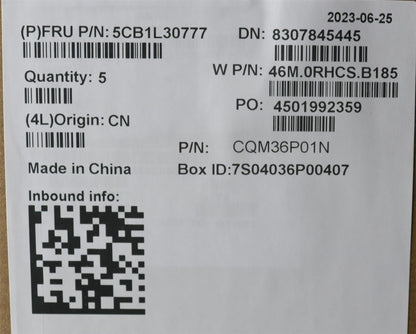 Lenovo Upper Case ASM_EURO ENG W82Y0 SB 5CB1L30777