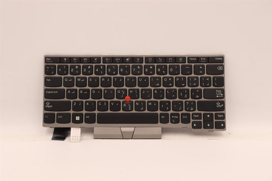 Lenovo ThinkPad L13 Gen 2 s Keyboard Arabic Silver Backlit 5N20V43441