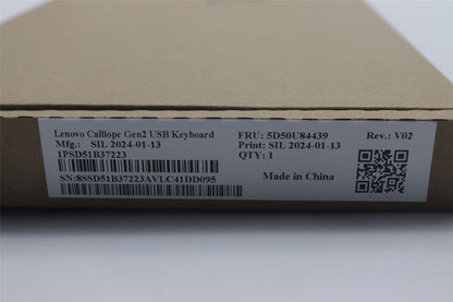 Lenovo DT_KYB USB Calliope KB BK BRL Brazilian Portuguese Keyboard 5D50U84439