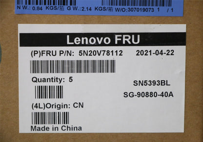 Lenovo ThinkPad T15 Gen 2 T15 P15s Gen 2 P15s Gen 1 Keyboard Black 5N20V78911