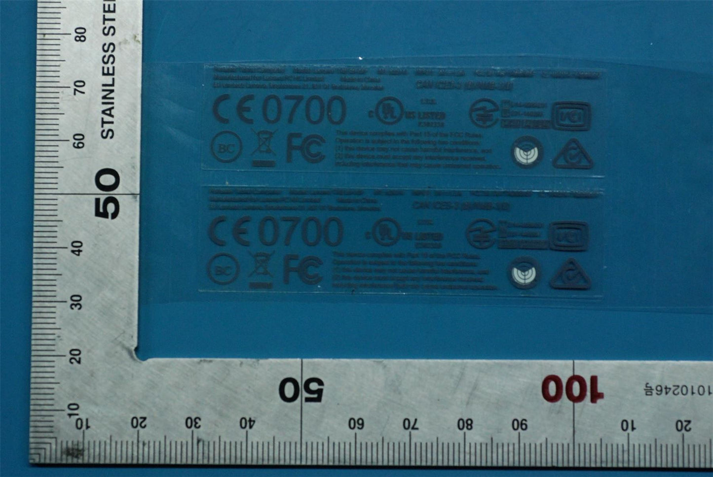 Lenovo S8-50 Rating label-F WE&*1123842200 CS 5L19A6N420
