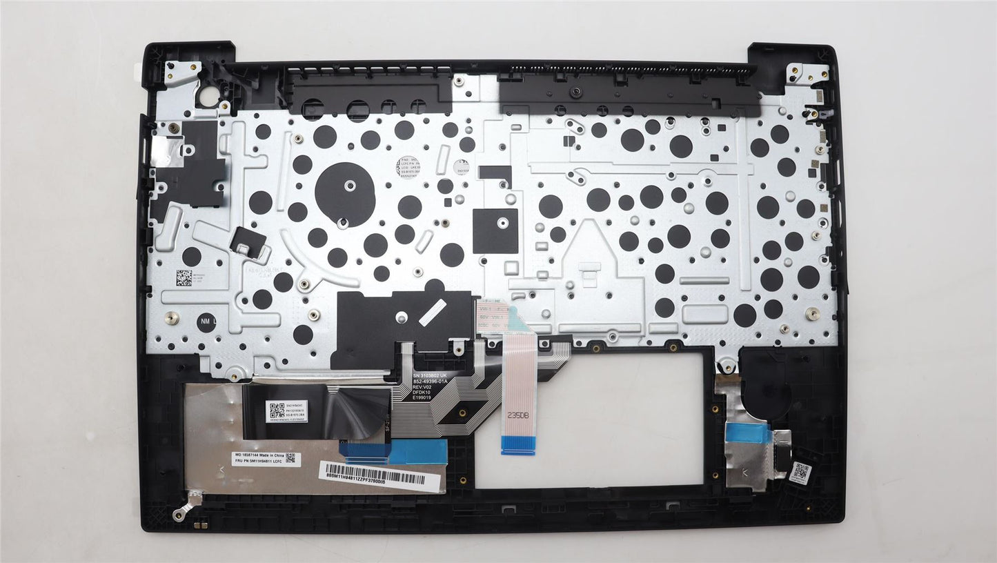 Lenovo ThinkPad E16 Gen 1 Keyboard Palmrest Top Cover UK Europe Black 5M11H94811