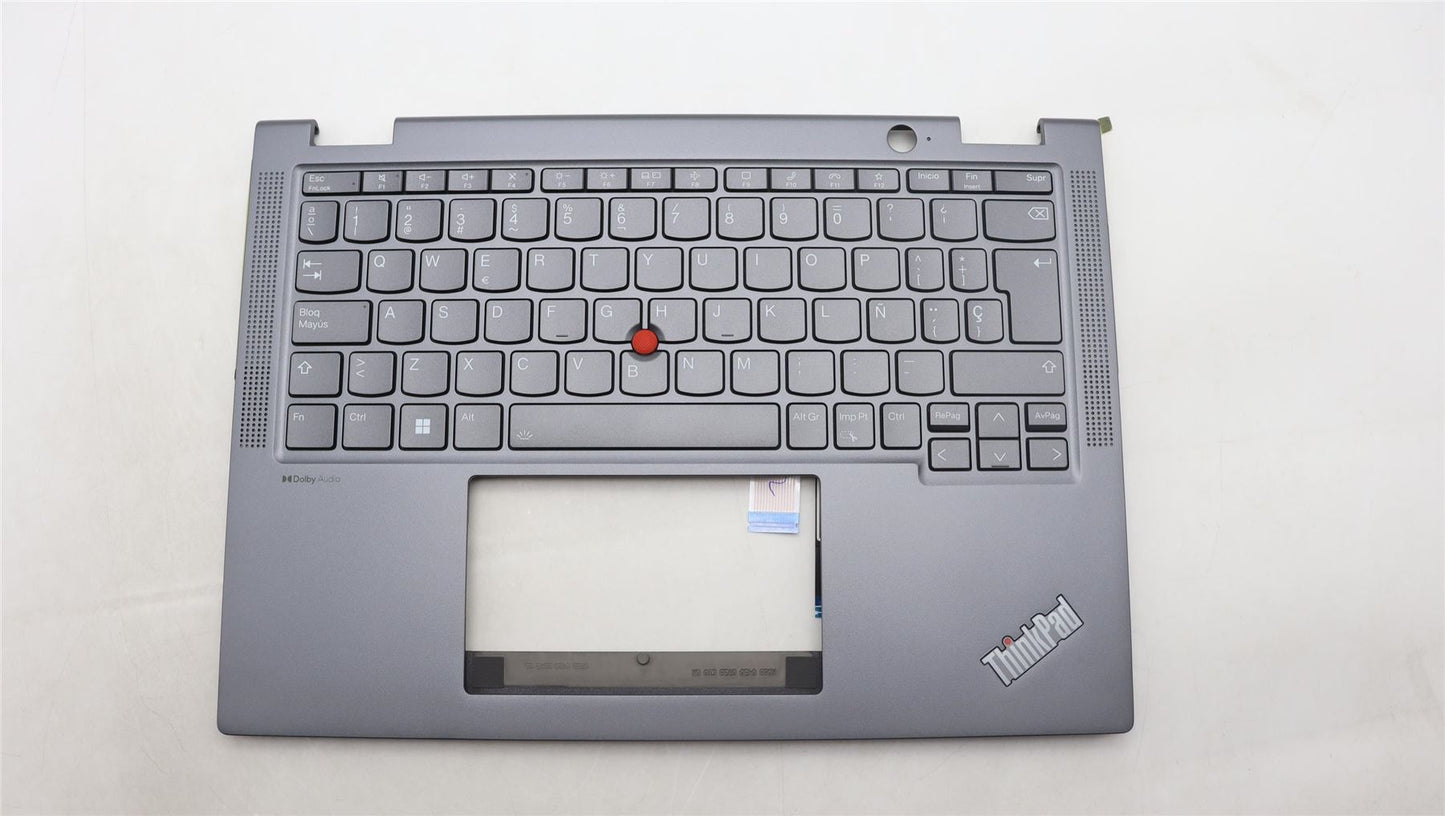 Lenovo ThinkPad X13 Gen 4 Keyboard Palmrest Top Cover Spanish Grey 5M11L64739