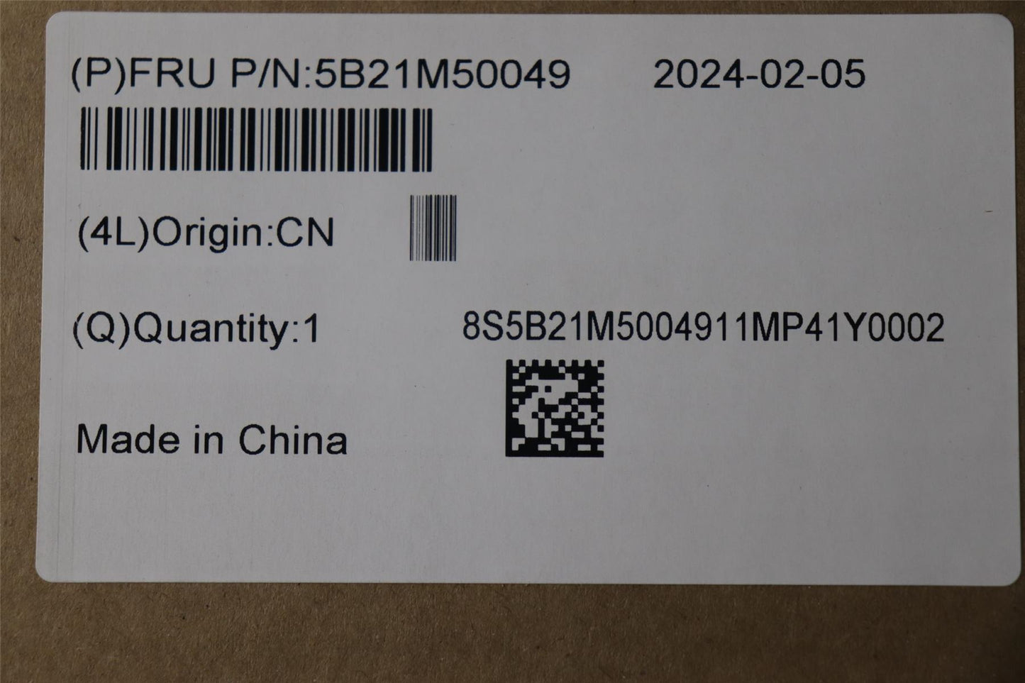 Lenovo C83GSI512450HX RTX30506G NOK RM 5B21M50049