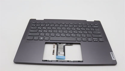 Lenovo Yoga 7 14ARP8 Keyboard Palmrest Top Cover Russian Storm Grey 5CB1L48261