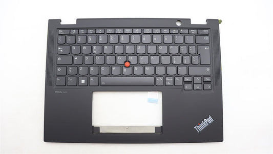 Lenovo ThinkPad X13 Gen 4 Keyboard Palmrest Top Cover Italian Black 5M11L64133