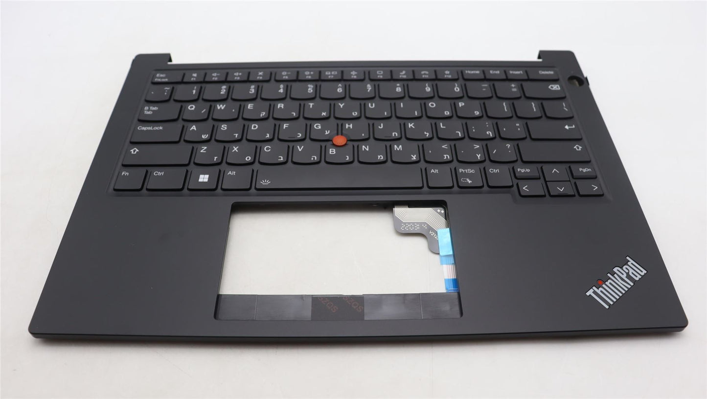 Lenovo ThinkPad E14 Gen 5 Keyboard Palmrest Top Cover Hebrew Black 5M11L92552