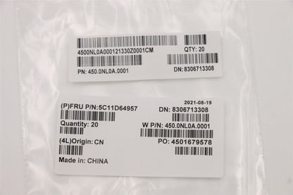 Lenovo ThinkPad P1 4 P1 5 P1 6 Support de charnière 5C11D64957