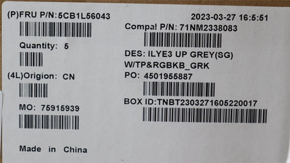 Lenovo Slim 5 16IRH8 5 16APH8 Palmrest Cover Touchpad Keyboard 5CB1L56043