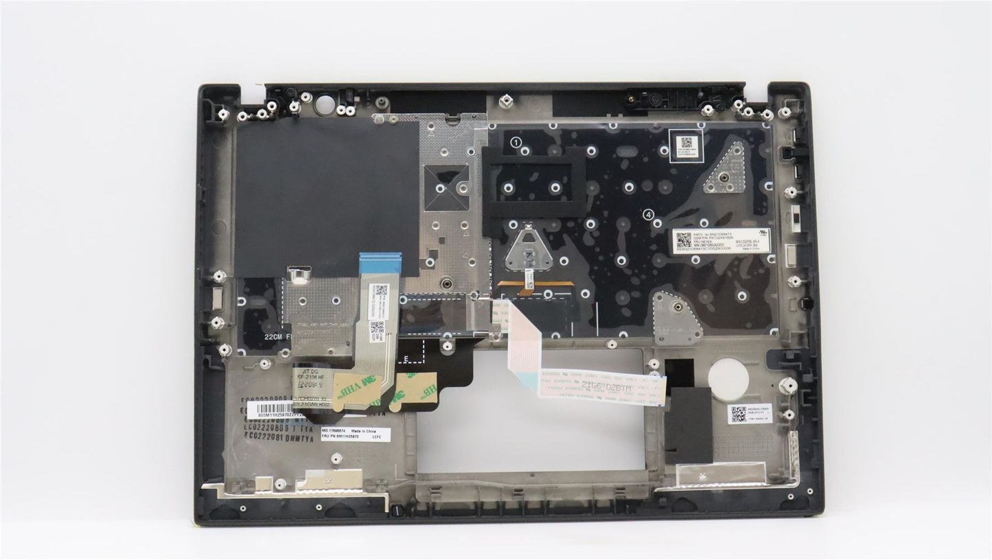 Lenovo ThinkPad T14s Gen 3 Keyboard Palmrest Top Cover Latin Spanish 5M11H25970