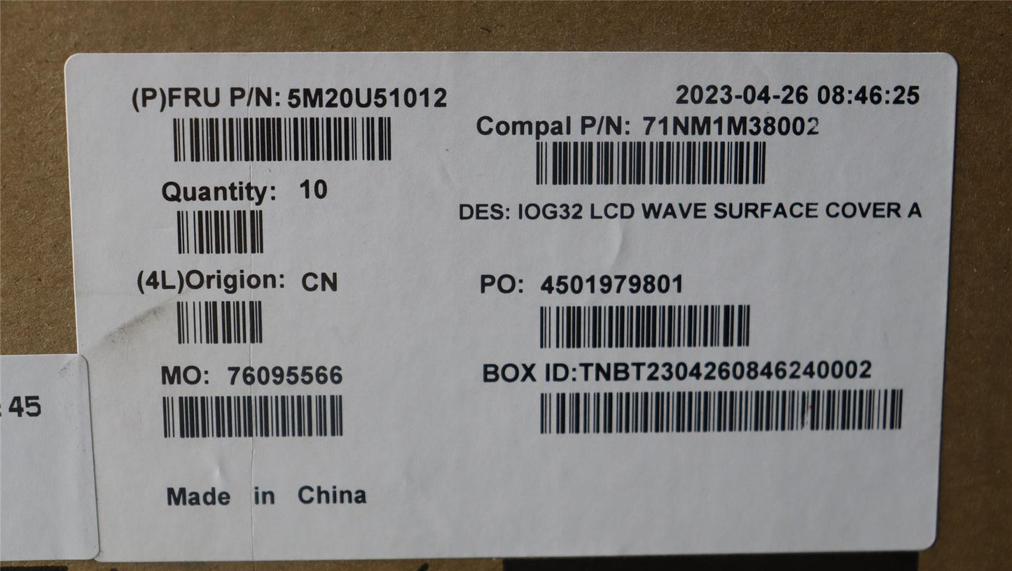 Lenovo Yoga9 WAVE_SURFACE_ASSY_A 5M20U51012
