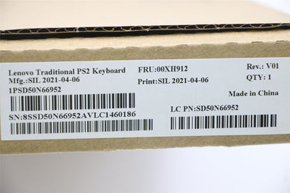 Lenovo PS2 TRDTNL KB BK 459 GRE/US 00XH912