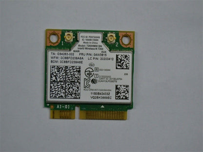 Lenovo 7260BN 2x2BN+BT HMC WiFi WLAN PCIe PCI Intel Board 20200412