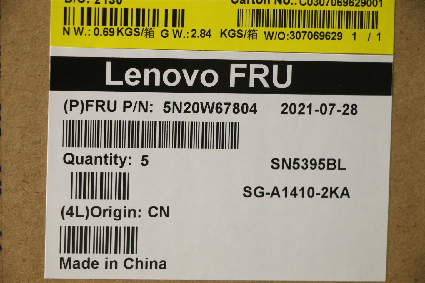 Lenovo ThinkPad L14 2 L14 Keyboard Danish Black Backlit 5N20W67804