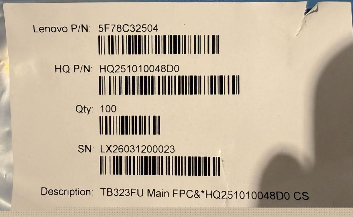 Lenovo TB323FU Main FPC&*HQ251010048D0 CS FPC Board 5F78C32504