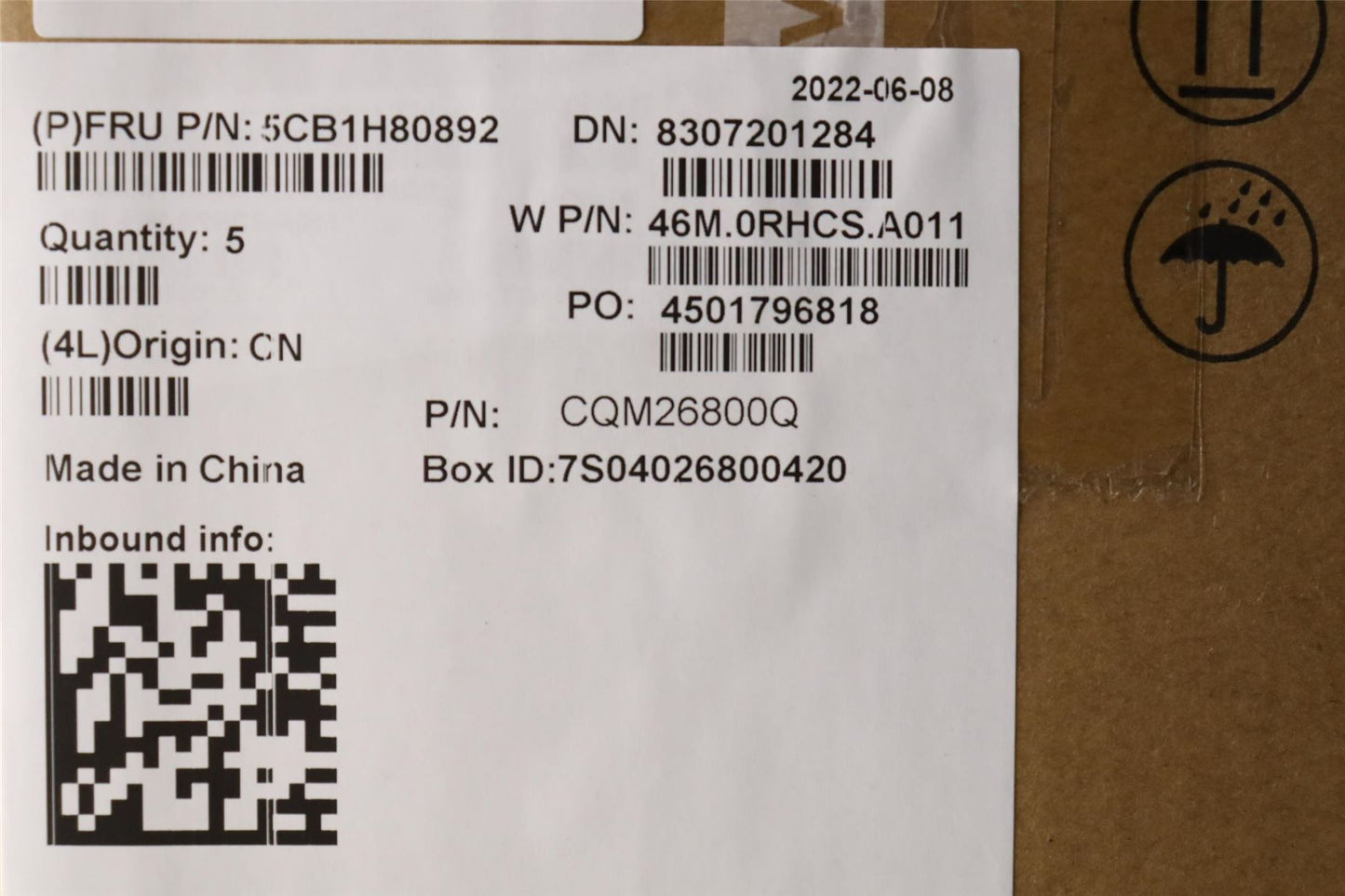 Lenovo Upper Case ASM_KOR W 82R8 SG 5CB1H80892