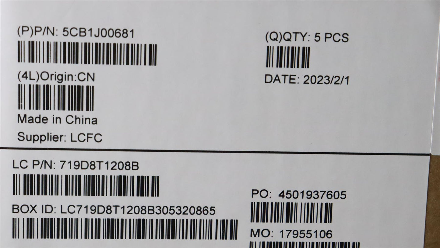 Lenovo Upper Case ASM_GERL82SFFP_CG_NB_ML 5CB1J00681