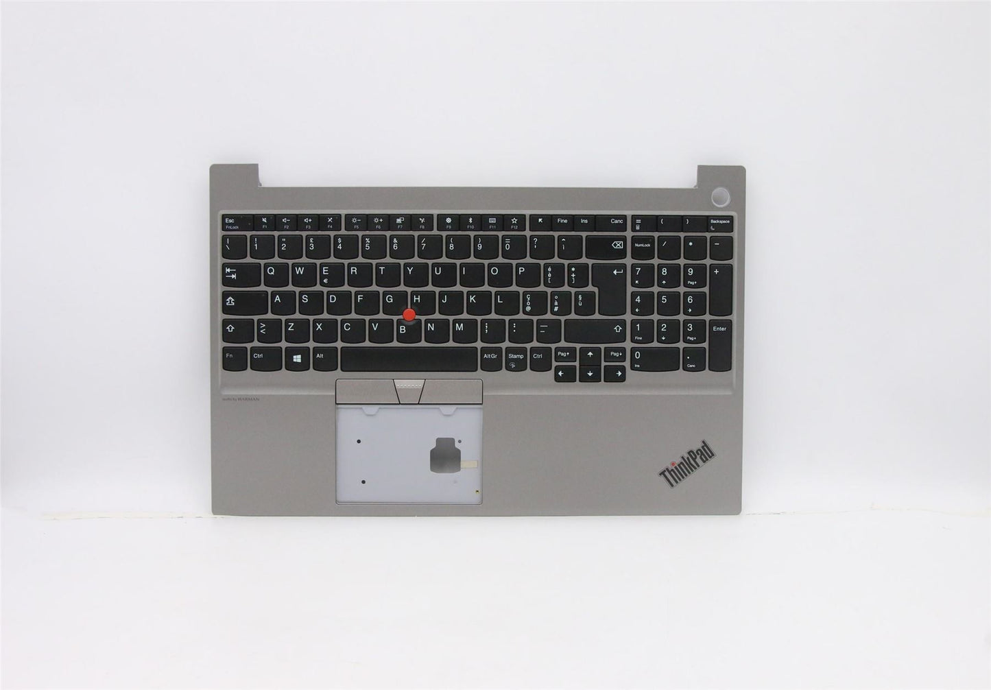 Lenovo ThinkPad E15 Keyboard Palmrest Top Cover Italian Silver 5M10V16941