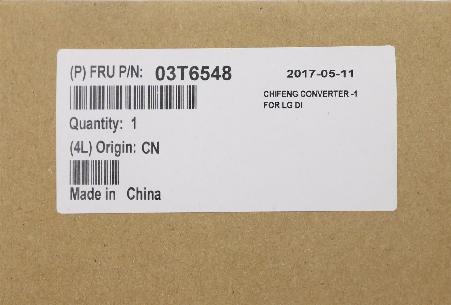Lenovo FRU converter board LG panel 03T6548